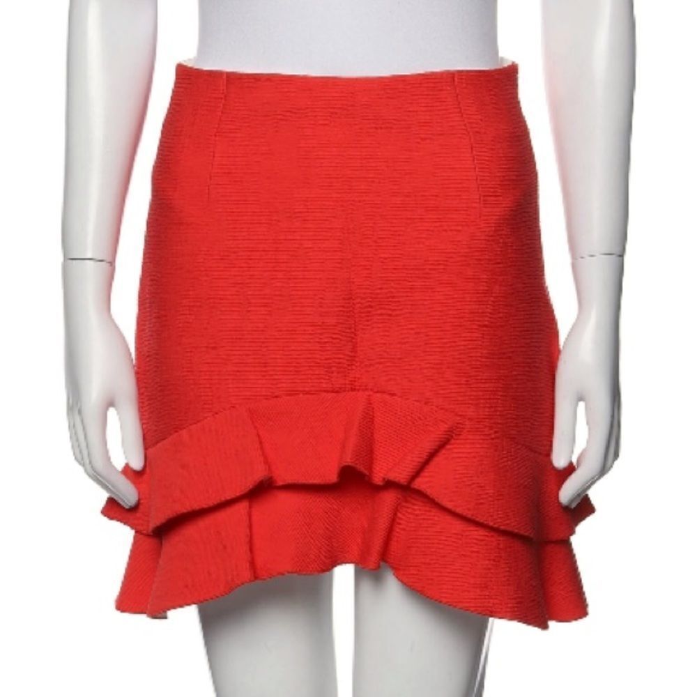 Sandro Paris Short Ruffled Skirt